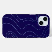 Étui iPhone / iPad Vagues Bleu Clair Bleu Foncé Co (Verso (horizontal))