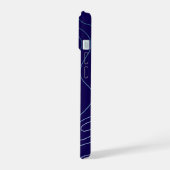 Étui iPhone / iPad Vagues Bleu Clair Bleu Foncé Co (Côté gauche)