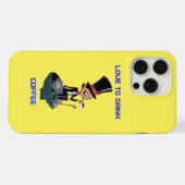 Étui iPhone "J'adore boire du café"  (Verso Horizontal)