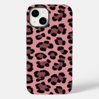 Étui iPhone Léopard Rose