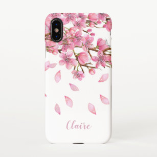 Coque iPhone Les fleurs de cerisiers roses du nom