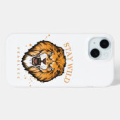 Étui iPhone Lion Gras | Housse Animale Esthétique (Verso (horizontal))