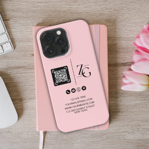 Etui iPhone 13 Pro Logo personnalisé   Arrière - plan rose commercial