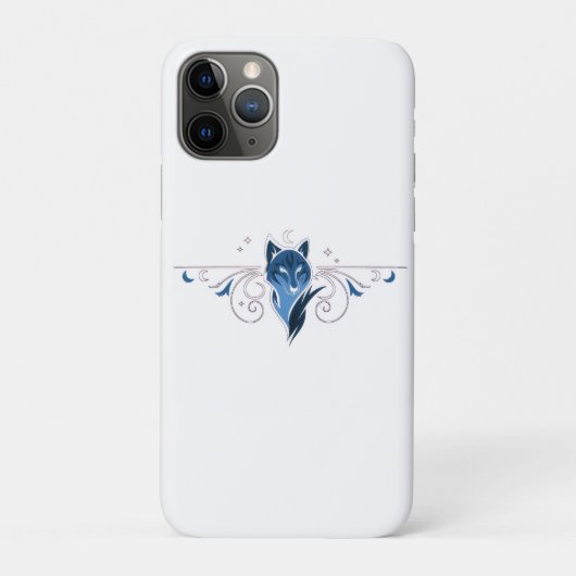 Étui iPhone loup bleu (Dos)