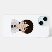 Étui iPhone Mains Cœur Chibi Mignon (Verso (horizontal))