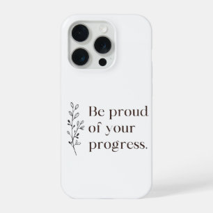 Étui iPhone minimaliste Fière de vos progrès