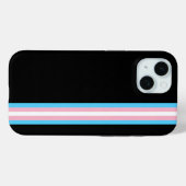 Étui iPhone Minimaliste Fierté Trans (Verso (horizontal))