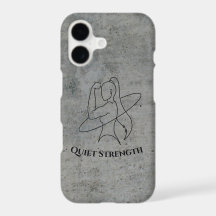 Étui iPhone Minimaliste Fitness Croquis Femme Fort
