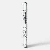 Étui iPhone Minimaliste Ligne de Chien (Verso / Gauche)