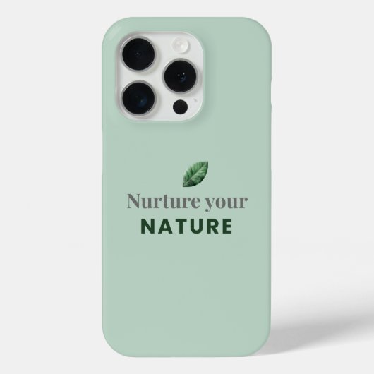 Étui iPhone Minimaliste Motivationnel Nurture Your (Verso)