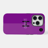 Étui iPhone Monogramme Deux Tons HAMbWG (Verso Horizontal)