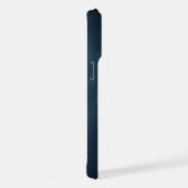 Étui iPhone Monogramme Feuilles Botaniques Navy Fo (Côté droit)