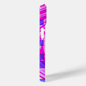 Étui iPhone Mosaïque Tourbillon Rose Violet (Verso / Droite)