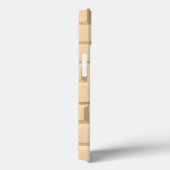 Étui iPhone motif brique beige style moderne (Verso / Droite)