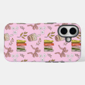 Étui iPhone motif Café et Livres | Lecteur Cosy (Verso (horizontal))