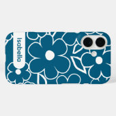 Étui iPhone motif floral coloré esthétique (Verso (horizontal))