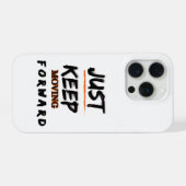 Étui iPhone Motivant 'Continuez D'Avancer' (Verso Horizontal)