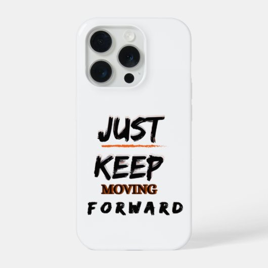 Étui iPhone Motivant 'Continuez D'Avancer' (Verso)