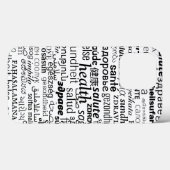 Étui iPhone multilingue Texte Santé (Verso (horizontal))
