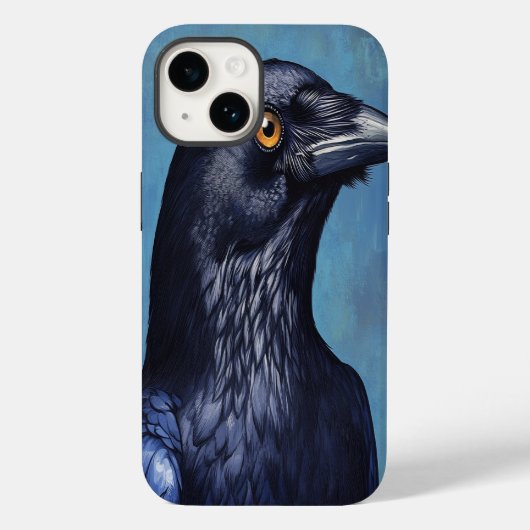 Étui iPhone Mystic Crow – Art Fantastique Animal, (Verso)