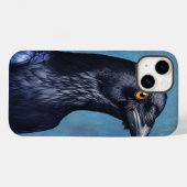 Étui iPhone Mystic Crow – Art Fantastique Animal, (Verso (horizontal))