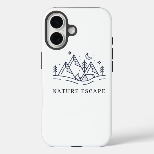 Étui iPhone Nature Escape Camping Montagne (Verso)