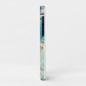 Étui iPhone nautique avec ancre bleue (Dos/Gauche)