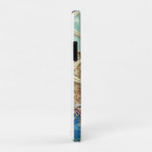 Étui iPhone nautique avec ancre bleue (Dos/Droite)