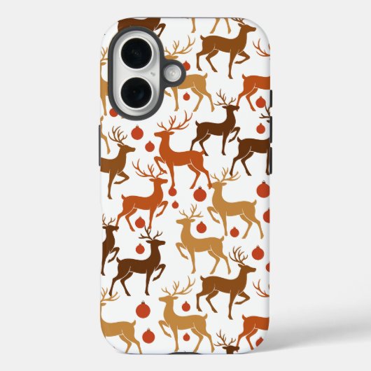 Étui iPhone Noël Renne Festif (Verso)
