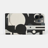 Étui Iphone noir et blanc rétro (Dos (Horizontal))