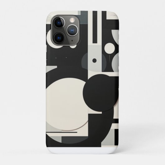 Étui Iphone noir et blanc rétro (Dos)