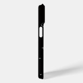 Étui iPhone noir papillons blancs lumineux (Verso / Droite)
