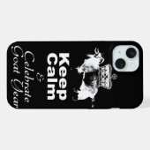 Étui iPhone noir pour l'année de la Chèvre "Keep C (Verso Horizontal)