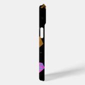 Étui iPhone Nuit Diamant Doré (Verso / Droite)