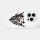 Étui iPhone Opossum Drôle en 3D dans une Pochette  (Verso Horizontal)