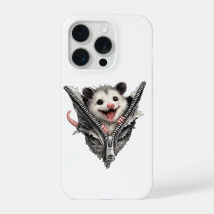 Étui iPhone Opossum Drôle en 3D dans une Pochette