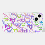 Étui iPhone "P" Confettis Lettres (Verso Horizontal)