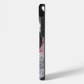 Étui iPhone pailleté argent glamour (Côté gauche)