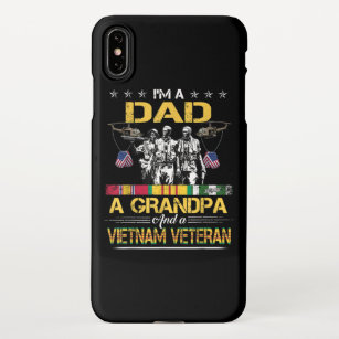 Coque iPhone Papa Grand-père Vietnam vétéran Vintage militaire