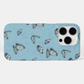 Étui iPhone Papillon Bleu Clair - Housse esthétiqu (Verso (horizontal))