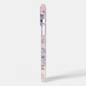 Étui iPhone papillon violet français vintage (Verso / Gauche)