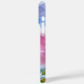 Étui iPhone pastel aquarelle Monogramme (Verso / Gauche)