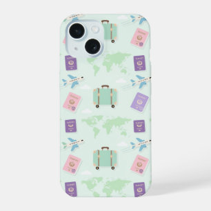 Étui iPhone Pastel Travel Accessories Doodle – Cou