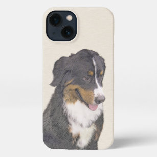 Etui iPhone 13 Peinture bernoise de chien de montagne - Art origi