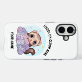 Étui iPhone personnalisé avec furet mignon (Verso (horizontal))
