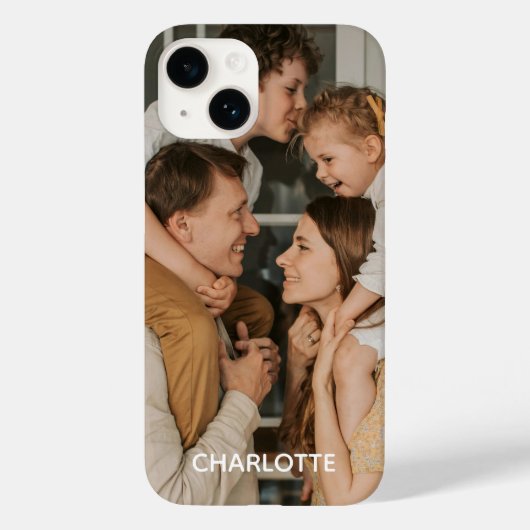 Étui iPhone personnalisé avec nom - Mate (Verso)