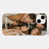 Étui iPhone personnalisé avec nom - Mate (Verso (horizontal))