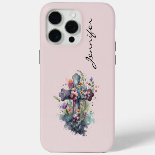 Étui iPhone personnalisé Fleur Chrétienne