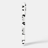 Étui iPhone personnalisé Léopard noir moderne (Verso / Droite)