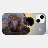 Étui iPhone personnalisé pour amants (Verso (horizontal))
